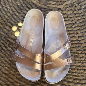 Birkenstock Bronze Double-Strap Sandals